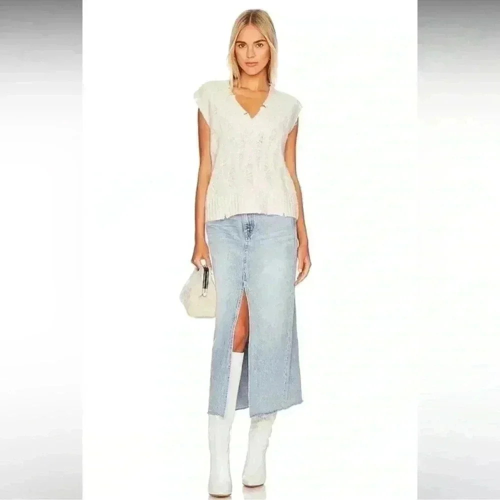 Pistola Alice High Rise Midi Skirt In Brooklyn - Picture 4 of 4